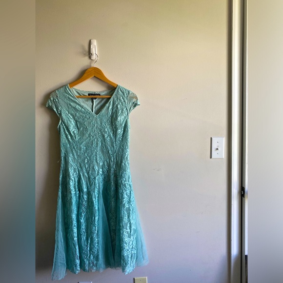 Blue Lacey Dress - Picture 1 of 10